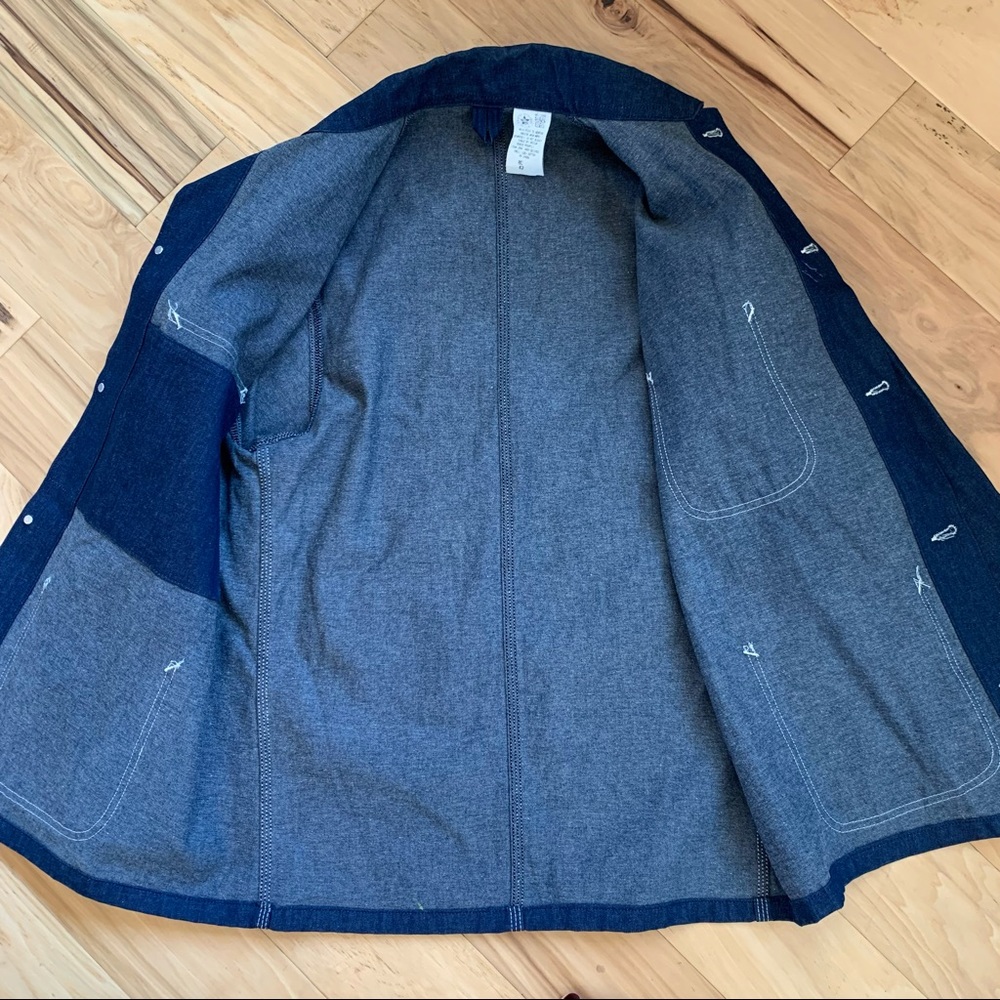 Carhartt Vintage Denim Chore Coat Jacket Size 42 USA Union Made 1980s Excellent! - Picture 6 of 11
